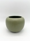Vintage 60s Floraline Usa Green Matte Planter Mid-century Modern Bowl
