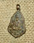Vintage Thai Metal Buddhist Monk Amulet   Pendant   Talisman