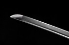 Japanese Samurai Katana Sword Damascus Folded Steel All Black Blade Sharp
