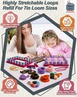 Loom Loops Refill For Potholder Weaving Loom Kit  576pcs In 12 Maillard Color   
