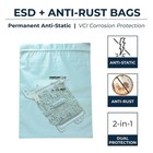 Esd Anti-static Poly Bags With Vci Anti-rust Protection  10x12 Inches - 3 Mil 