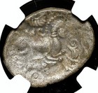 Celtic  Gaul  Coriosolites  100-50 B c  Billon Stater  Ngc Xf