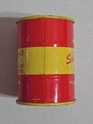 Vintage Schaeffer s Lubricants Oil Drum Barrel Can Coin Bank Tin Advertising