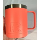 Rtic Travel Mug Coffee Cup 12oz Coral Insulated Stainless Steel Lid Hot cold
