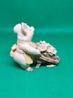 Pig Pushing A Wheelbarrow Of Flowers Polyresin Figurine 2     2    So Cute  Look   