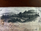 1884 South Western Railroad Stock Certificate Macon  Georgia  now Central Of Ga 