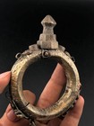 Authentic   Vintage Afghani Style Brass Tribal Cuff Bracelet  Handcrafted
