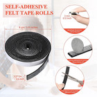 4 Rolls 120 Inch Felt Strip With Adhesive Backing Felt Tapes Furniture Strip Rol