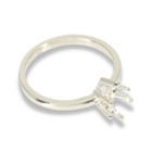 Pear Solitaire Pre-notched Ring Mounting
