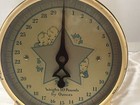 Vintage Baby Scale 30 Lb  Yellow Metal Babies   Star Nursery Unbranded No Tray