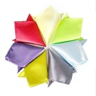 Men s Satin Silk Pocket Square Hankie Hankerchief Wedding Party Formal Suit
