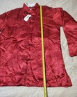 Traditional Chinese Tang Suit Jacket Red Satin Chengsam Style Chunwa Fashion Xl