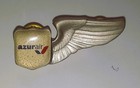 Azur Air Airlines Cabin Crew Fligh Attendant Metal Wings Pin Badge Pair