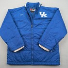 Kentucky Wildcats Jacket Mens Medium Blue College Basketball Nike Puffer Coat