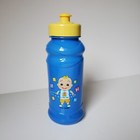 Lot Of 2 Cocomelon Pull Top Water Bottle Drink Cup Glass 16 Fl Oz Each Plastic