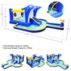 Inflatable Kids Water Slide Bounce House Splash Pool W 520w Blower water Gun