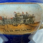 Yale Michigan Mi Antique July 4th 1903 Souvenir Cobalt Trinket