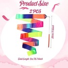 2pcs Ribbon Wands Rainbow Dance For Kids  78 74 Inch Rhythmic 2pcs  Colorful 