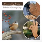 5pcs Rusty Birds Decoration outdoor Bird Wall Decor metal Birds Yard Decor  M   