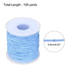 Elastic Cord Stretchy String 0 8mm 109 Yards Light Blue For Crafts