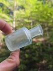 Small 1800s Lewis   Whitty British Make Bottle W Pourspout    Antique Ink Bottle 