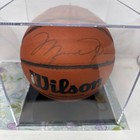 Michael Jordan Signed Wilson Jet Basketball W  Uda Coa And Uda Bag