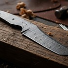 Shard Hand Forged Damascus Steel Knife Blank Diy Kit 8 5  Drop Point W  Sheath