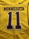 Minnesota Gophers Nike Issued Game Worn Jersey Home Yellow Size 38 Made In Usa