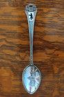Antique German Reich Berlin Reichstag Monument 800 Silver   Enamel Spoon