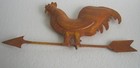 Antique Old Rooster Weather Vane Embossed  Weathervane  