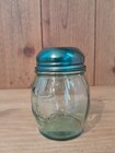 Vintage Green Glass Kraft Parmesan Cheese Shaker With Metal Lid 3 5  Tall