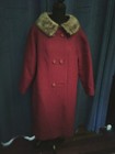 Bette Davis Owned Worn 50 s Wool Coat fur Trim From Hairstylist Sydney Guilaroff
