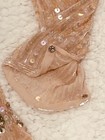 Vintage Pink Womens Tunic 100  Silk W  Sequins   Beads Size 8 Nwt Loehmann   s
