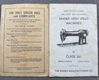 Vintage Original Singer Class 241 Sewing Machine Manual Instructions Form 19404