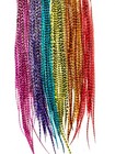 Wholesale 50 Pcs  Rainbow Grizzly 10-14  Feather Extension whiting Farms diy Kit