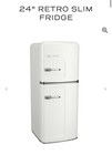Big Chill Retro 24    Slim White Refrigerator