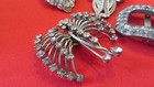 4 Vintage Rhinestone Buckle  2 Shoe Buckle  Butterfly