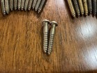 Vintage Brass Flat-head Wood Screw Lot  20   2 1 25     11 2 5    Skinny  7 2 5    Fat