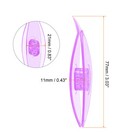 3pcs Tatting Shuttles 77x21x11mm Colorful Plastic Shuttles Transparent Purple
