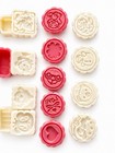 Set Of 3 Cartoon Animal   Holiday Cookie Cutters  Cream   Red  Easy Grip