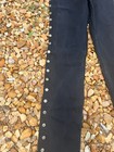 Rare Vintage Lawman Black Studded Bareback Western Jeans Size 5