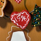 1996- 6  Wooden Country Gingerbread Cookie Christmas Ornament Signed