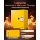 Uimoso 29gal Flammable Storage Cabinet W  Adjustable Shelf For Flammable Liquids