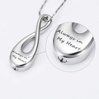 Cremation Ashes Jewelry Infinity Urn Pendants Ashes Holder Memorial Keepsake    