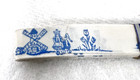 Vintage H Carlin Gift Wrap Ribbon Printed Dutch Windmills People Tulips Mip 7ft