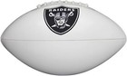 Las Vegas Raiders Full Size Nfl Signature Series White Panel Football By Wilson