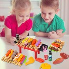 Kids Bbq Pretend Play Kitchen Food Toys Cooking Playset For Kids Set