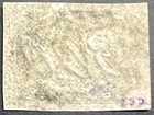 Brazil Scott   12 1844 Inclinados 300reis Black Used - Rare Cv 2000