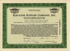 4 Vintage Industrial Stock Certificates- Elevator Supplies Co  Nofog Corp 36  47