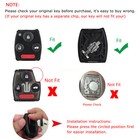 2 For 2008 2009 2010 2011 2012 Honda Accord Remote Key Fob Uncut Shell Case 4b